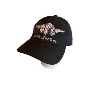 Christ for Life Black Embroidered Baseball Hat Cap Adjustable